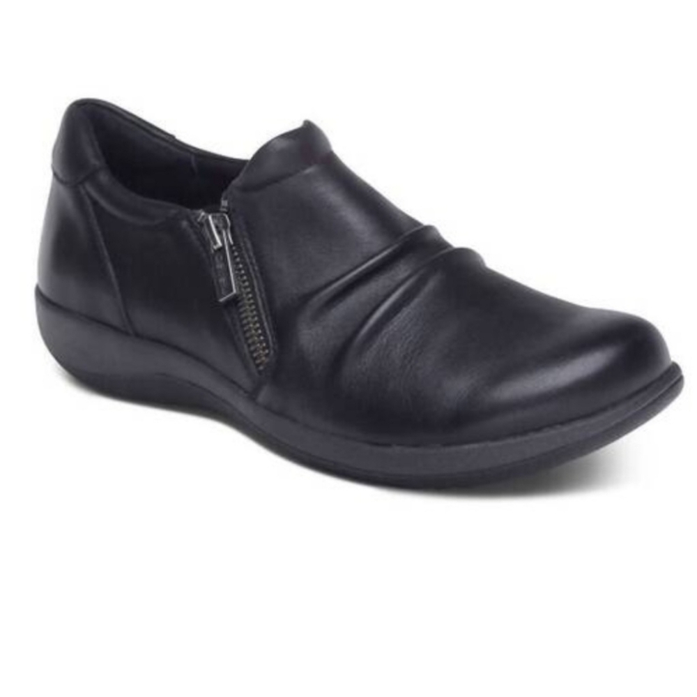 Aetrex Genuine Leather Women's Black Shoes Size 6.5